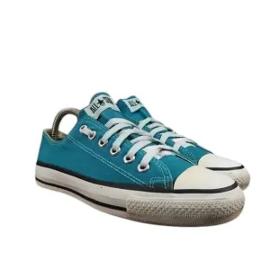 Converse Shoes Womens 7 USA All Star Sneaker Vintage Canvas Blue Lace Up Classic