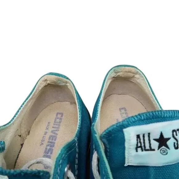 Converse Shoes Womens 7 USA All Star Sneaker Vintage Canvas Blue Lace Up Classic