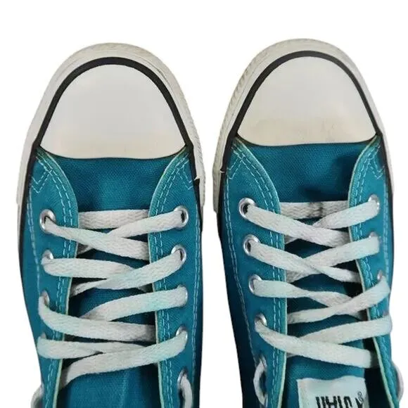Converse Shoes Womens 7 USA All Star Sneaker Vintage Canvas Blue Lace Up Classic