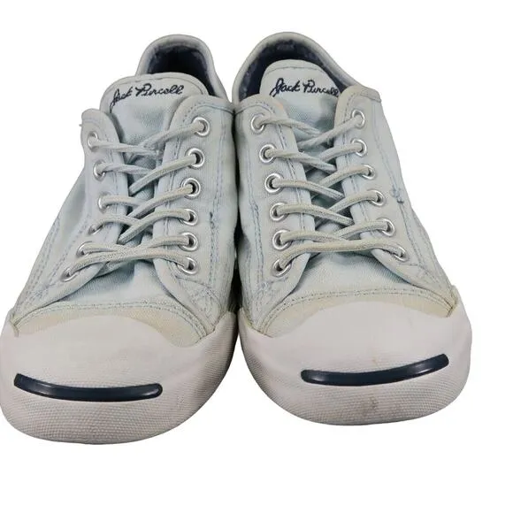Converse Shoes Womens 9 Sneakers Jack Purcell Ox Classic Canvas Retro Blue Low