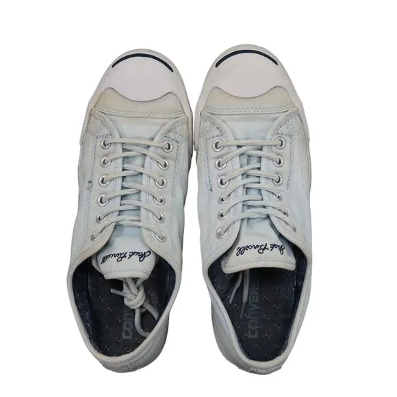Converse Shoes Womens 9 Sneakers Jack Purcell Ox Classic Canvas Retro Blue Low