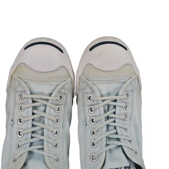 Converse Shoes Womens 9 Sneakers Jack Purcell Ox Classic Canvas Retro Blue Low
