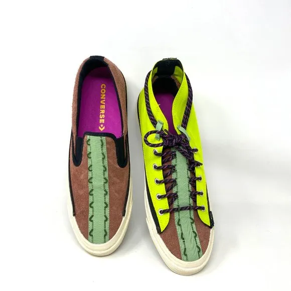 Converse Shoes Womens Deck Star Zip Love Drown Mid Top Size Suede Canvas 170053C