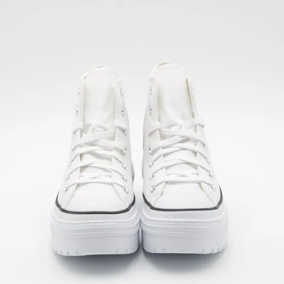 Converse Women's Chuck Taylor All Star Lugged Heel Platform High Shoes White 7