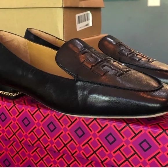 COPY - Tory Burch Ruby Loafers, Black Leather Loafers for Women
