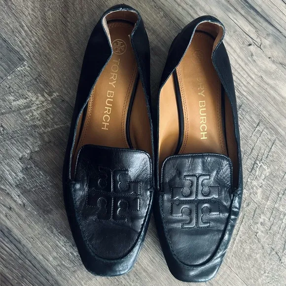 COPY - Tory Burch Ruby Loafers, Black Leather Loafers for Women