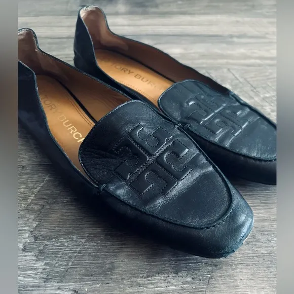 COPY - Tory Burch Ruby Loafers, Black Leather Loafers for Women