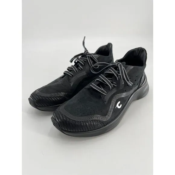 Courser Uno Women's Sneaker Women's Sz 8.5 Black Mono Lace Up Shoes