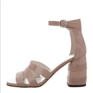Daniella Shevel dusty Pink, Block heel Suede - size 9 Beautiful shoes