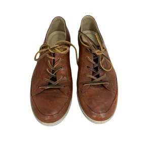 Danish Design Brown Soft Leather aloe Top Sneakers Womens Size 10 EUC