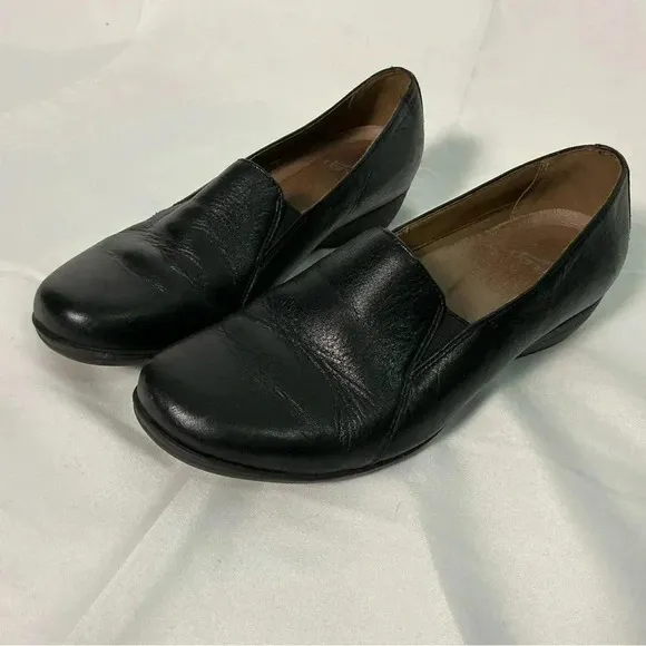 Dansko Shoes Size 40 Farah Milled Nappa Leather Shoes Clogs Loafers