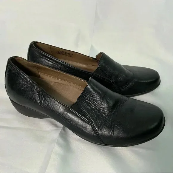 Dansko Shoes Size 40 Farah Milled Nappa Leather Shoes Clogs Loafers