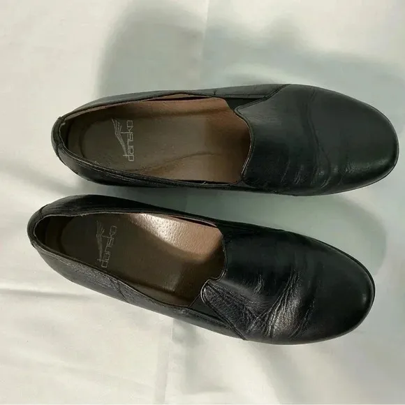 Dansko Shoes Size 40 Farah Milled Nappa Leather Shoes Clogs Loafers