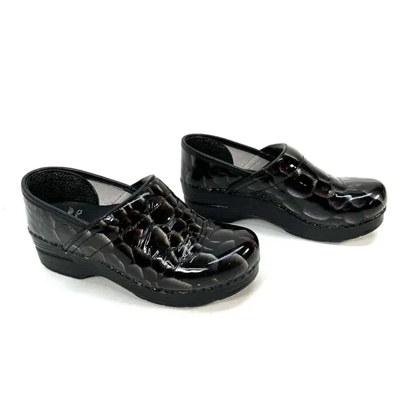 Dansko Women's Leather Clog Faux Alligator Crocodile 406100202 EU 36 or US 5.5/6