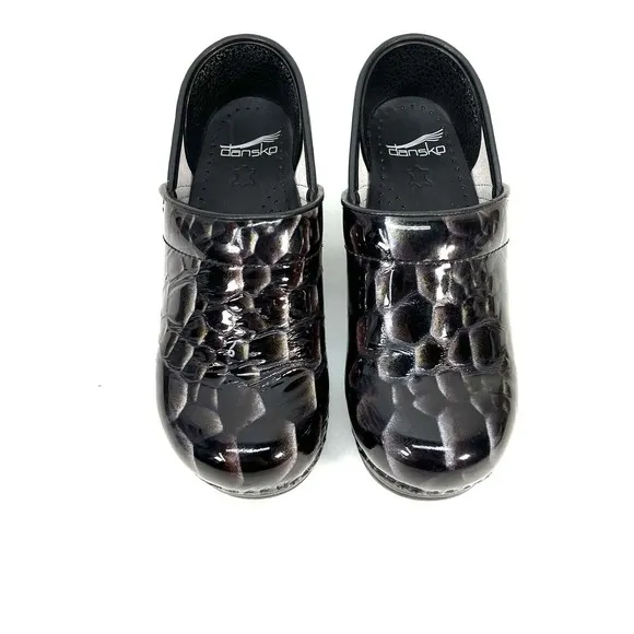 Dansko Women's Leather Clog Faux Alligator Crocodile 406100202 EU 36 or US 5.5/6