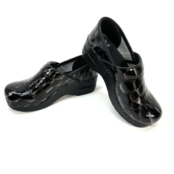 Dansko Women's Leather Clog Faux Alligator Crocodile 406100202 EU 36 or US 5.5/6