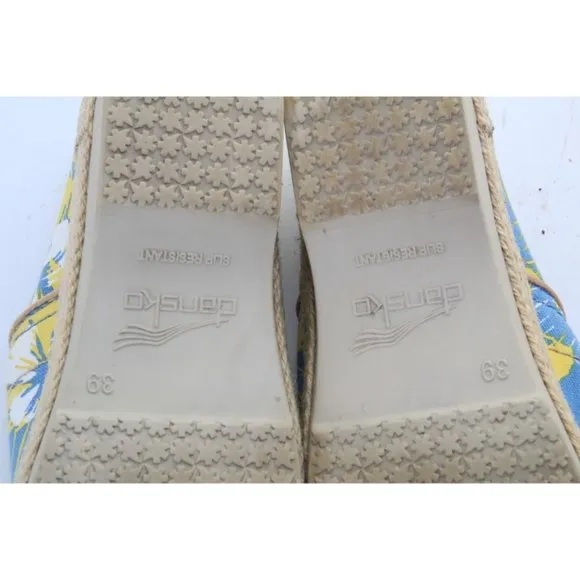 Dansko Women's Victoria Clog Tahiti Canvas clogs shoes slip on eur 39 us 8.5-9