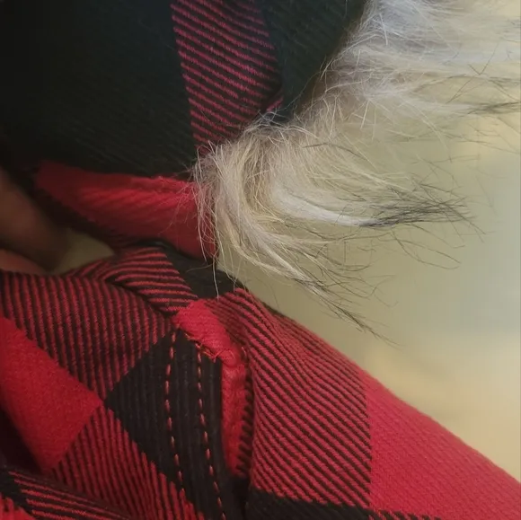 Denim &amp; Supply Ralph Lauren Red Black Buffalo Plaid Detachable Hood Jacket Coat