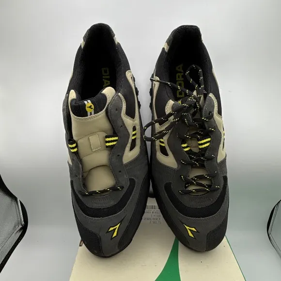 Diadora Overland Shoes Mens Size 12 EUR 46 Black 117995 092197 NIB