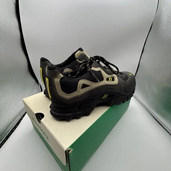 Diadora Overland Shoes Mens Size 12 EUR 46 Black 117995 092197 NIB