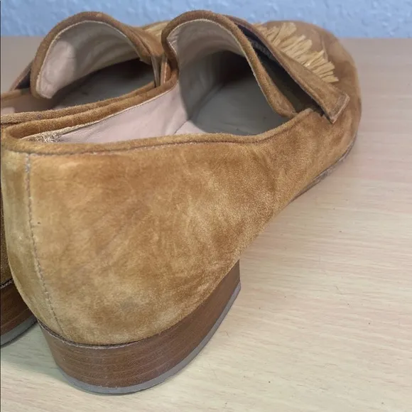 Diane b Milano Tan Suede Loafers