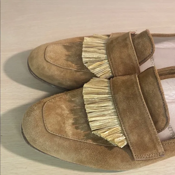 Diane b Milano Tan Suede Loafers