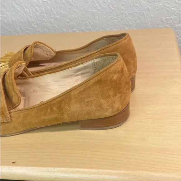Diane b Milano Tan Suede Loafers