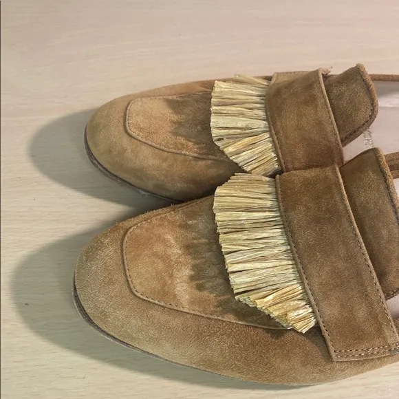 Diane b Milano Tan Suede Loafers