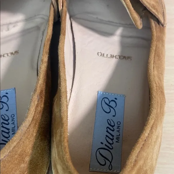 Diane b Milano Tan Suede Loafers