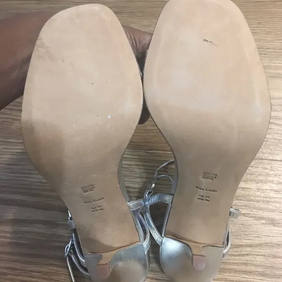 DIANE VON FURSTENBERG  leather slingback shoes