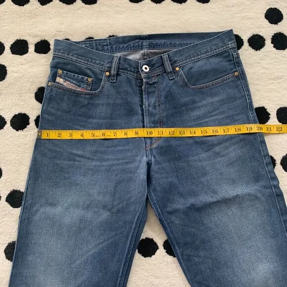 Diesel Kuratt Relaxed Fit Button Fly Denim Y2K Jeans
