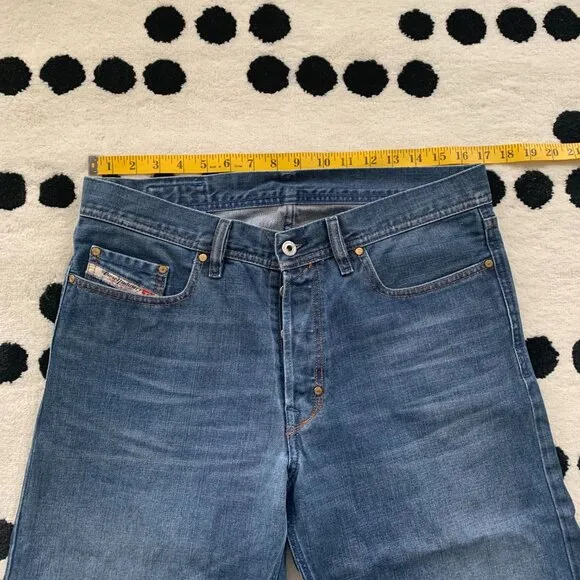 Diesel Kuratt Relaxed Fit Button Fly Denim Y2K Jeans