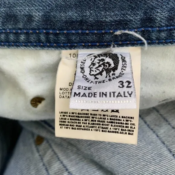 Diesel Kuratt Relaxed Fit Button Fly Denim Y2K Jeans