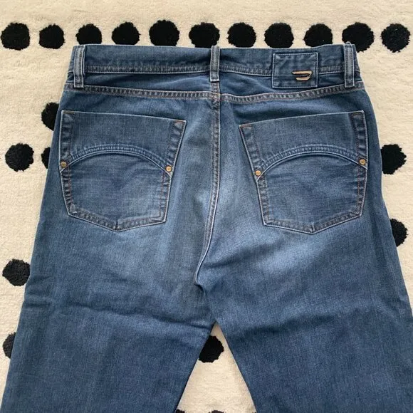 Diesel Kuratt Relaxed Fit Button Fly Denim Y2K Jeans