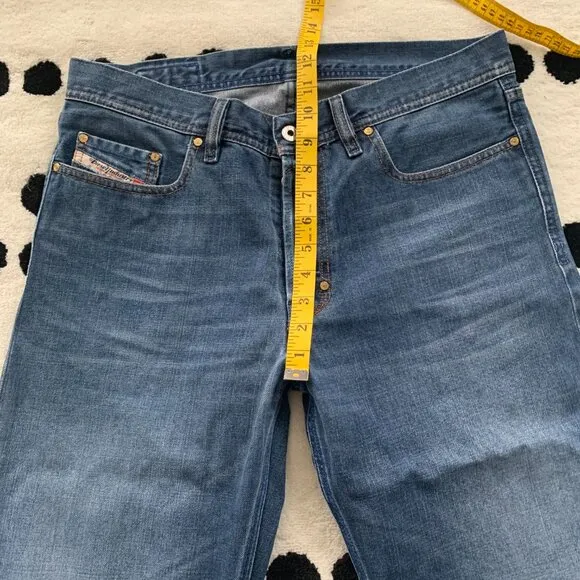 Diesel Kuratt Relaxed Fit Button Fly Denim Y2K Jeans