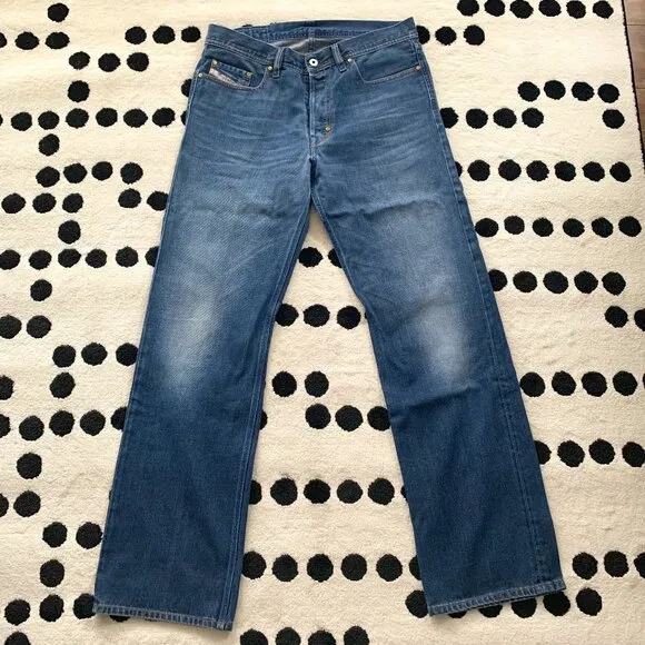 Diesel Kuratt Relaxed Fit Button Fly Denim Y2K Jeans