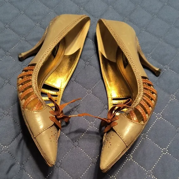 Dolce &amp; Gabbana Gray Leather Shoes