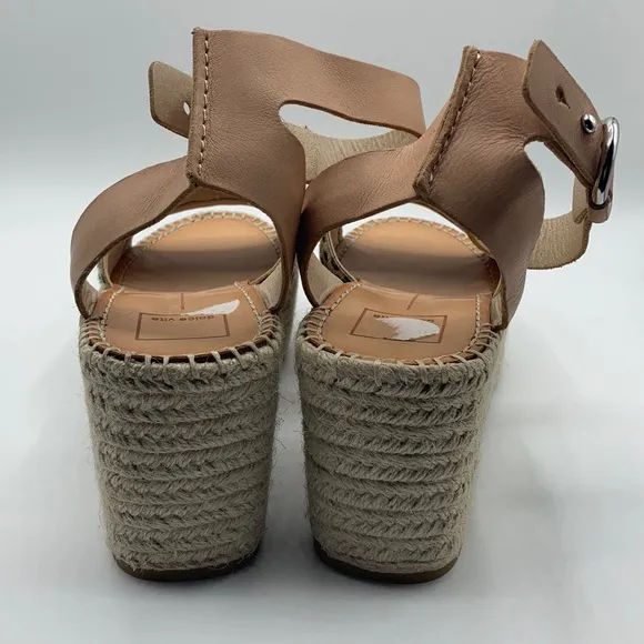Dolce Vita Leopard Print Cow Hair Lesly Wedges 9