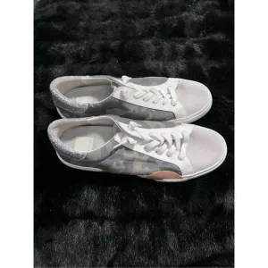 DOLCE VITA Zina Lace-up Sneakers Women's Size 9.5 Camo Canvas Shoes Suede