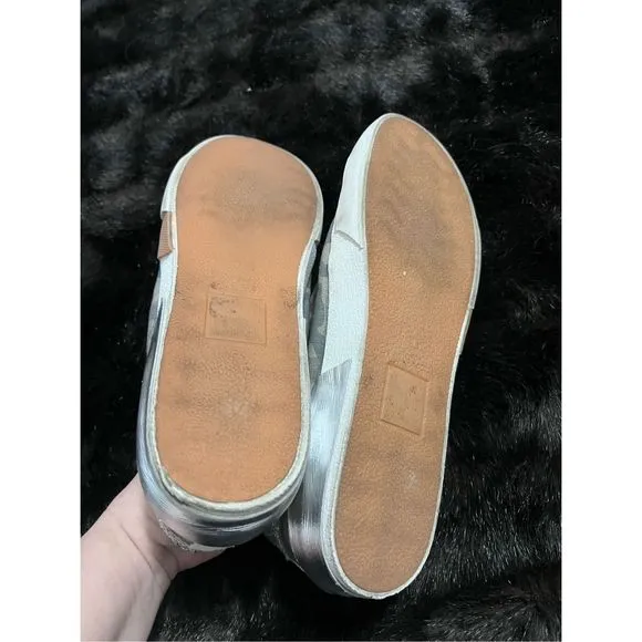 DOLCE VITA Zina Lace-up Sneakers Women's Size 9.5 Camo Canvas Shoes Suede