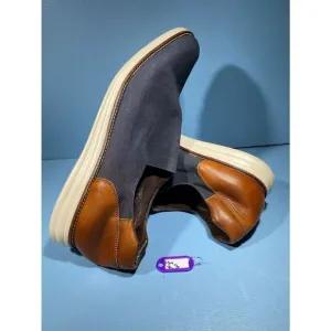 Donald J Pliner ERLING-LF Brown/Blue Elastic Shoes Size 13
