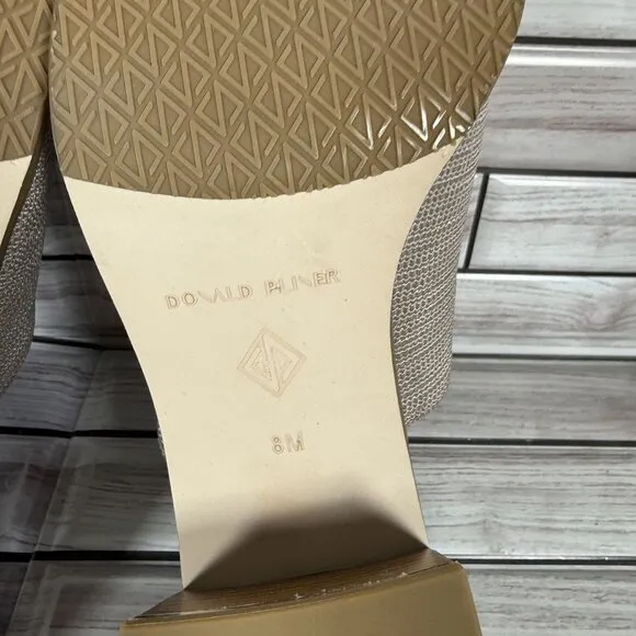 Donald Pliner Women's Light Taupe Haze Slide Mule Heeled Sandals Shoe Size 8-NEW