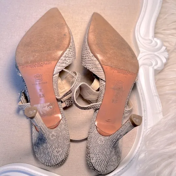 Donna Karan lizard shoes - rare