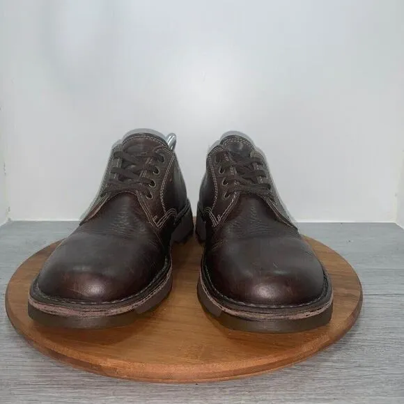 Dr. Doc Martens Chunky Oxford Mens 10 Low Shoes Brown Leather Air Wair 2B51