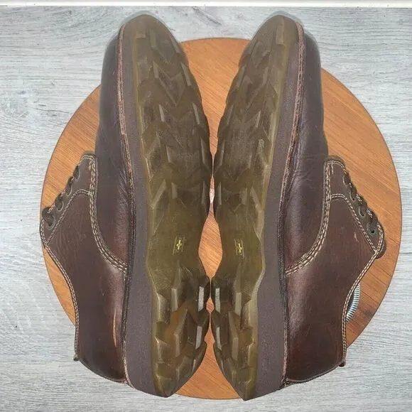 Dr. Doc Martens Chunky Oxford Mens 10 Low Shoes Brown Leather Air Wair 2B51