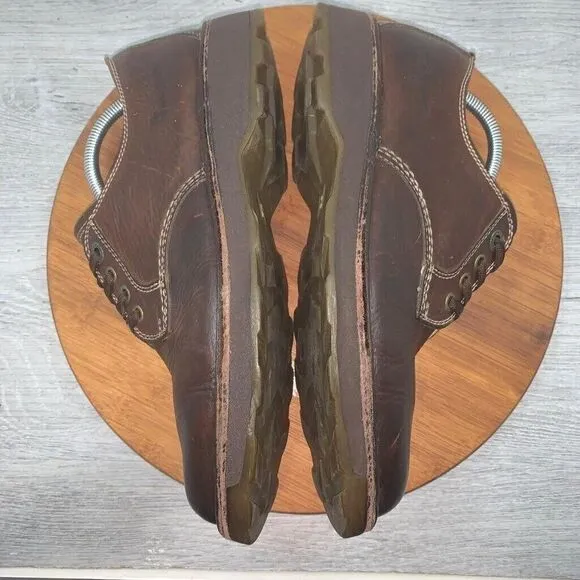 Dr. Doc Martens Chunky Oxford Mens 10 Low Shoes Brown Leather Air Wair 2B51