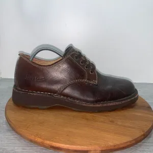 Dr. Doc Martens Chunky Oxford Mens 10 Low Shoes Brown Leather Air Wair 2B51