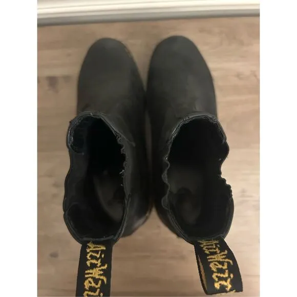 Dr Doc Martens Rometty Boots sz 7 chunky Platform Leather Chelsea Punk