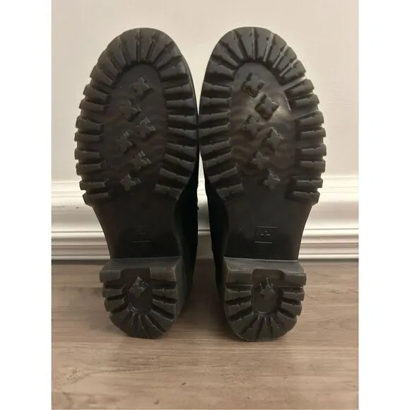 Dr Doc Martens Rometty Boots sz 7 chunky Platform Leather Chelsea Punk
