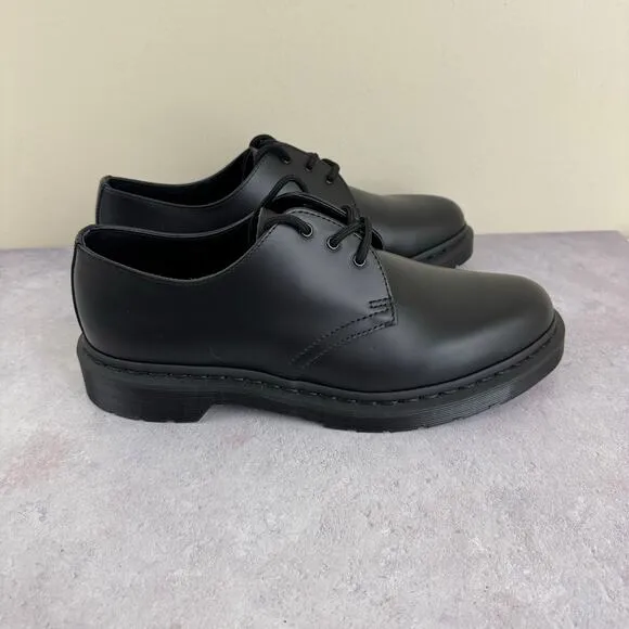 Dr. Doc Martens Shoes Men's Size 9 M Smooth Leather Oxford Shoes 1461 Mono